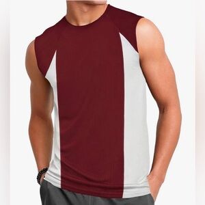 Champion Men’sBig & Tall Muscle Shirt Tank Top Workout Sportswear Sz 5XL Red